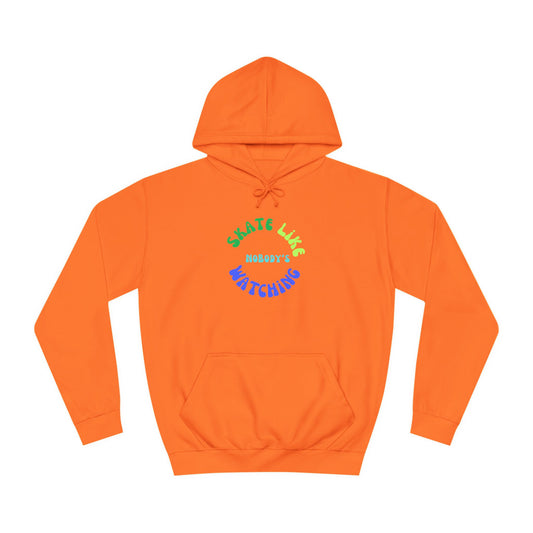 Hoodie - BlueGreen Skate Like Nobodys Watching Unisex Hoodie - Skate of Matter LLC