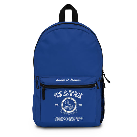 Backpack - Blue Skater University Backpack - Skate of Matter LLC