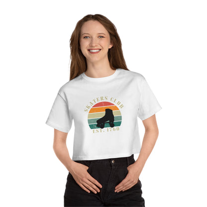 T-Shirt - Champion Womens Retro Skaters Club Cropped T-Shirt - Skate of Matter LLC