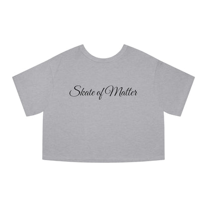 T-Shirt - Champion Womens White Round Skaters Club Cropped T-Shirt - Skate of Matter LLC