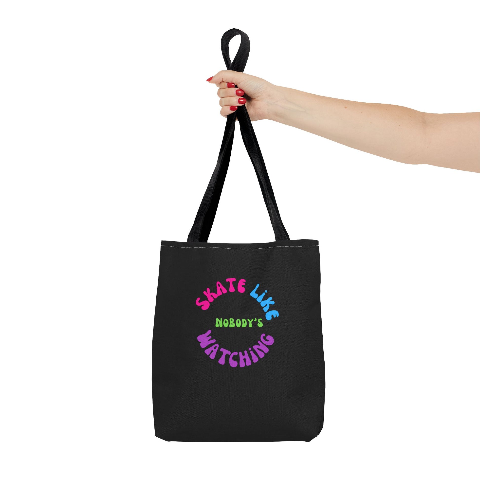 Bags - Colorful Skate Like Nobodys Watching Tote Bag - Skate of Matter LLC