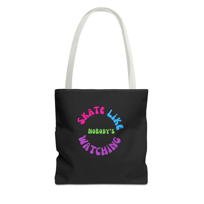 Bags - Colorful Skate Like Nobodys Watching Tote Bag - Skate of Matter LLC