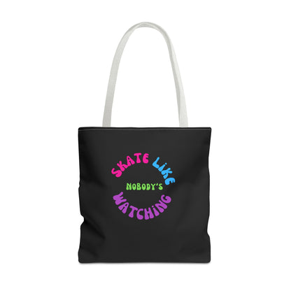 Bags - Colorful Skate Like Nobodys Watching Tote Bag - Skate of Matter LLC