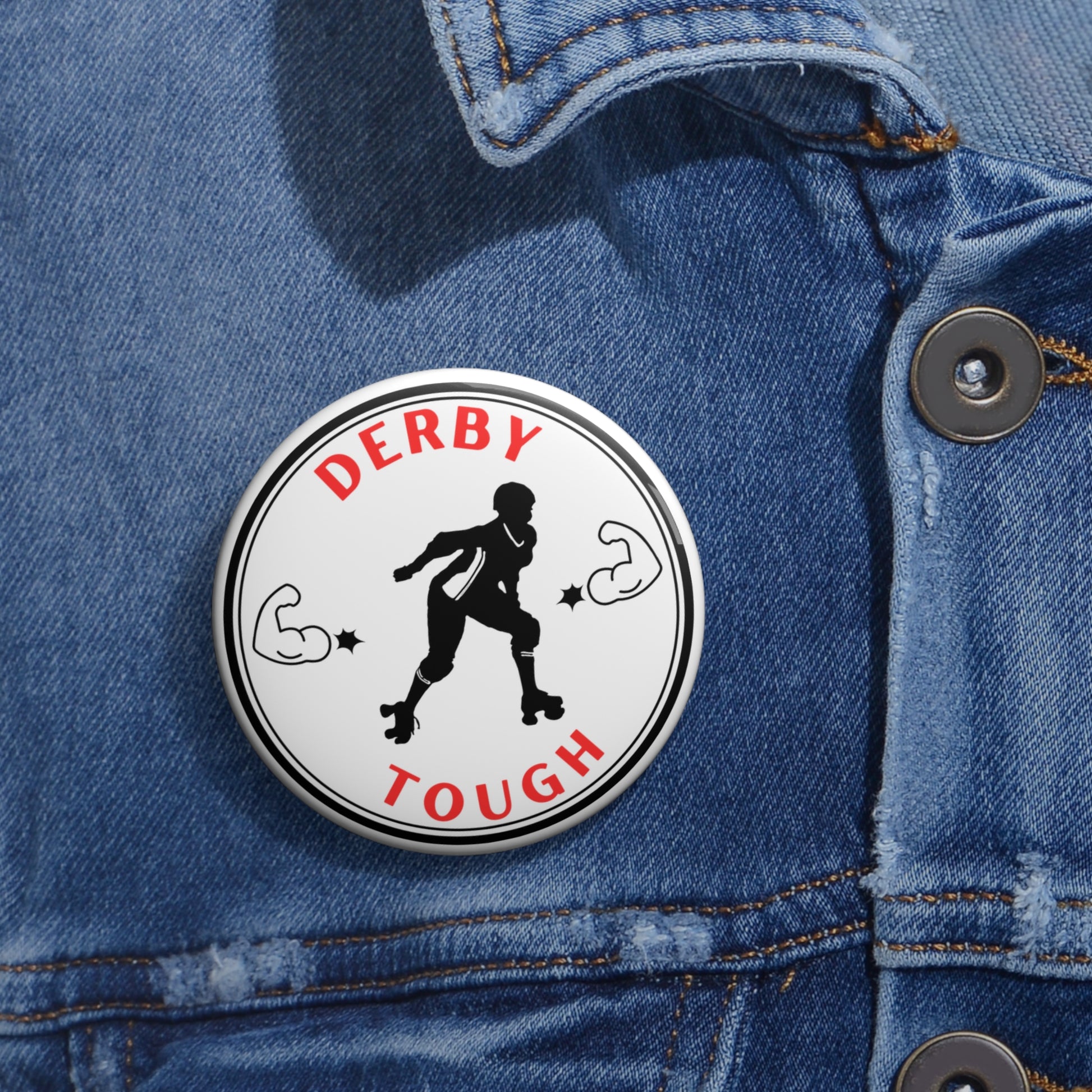 Accessories - Derby Tough Pin Button - Skate of Matter LLC