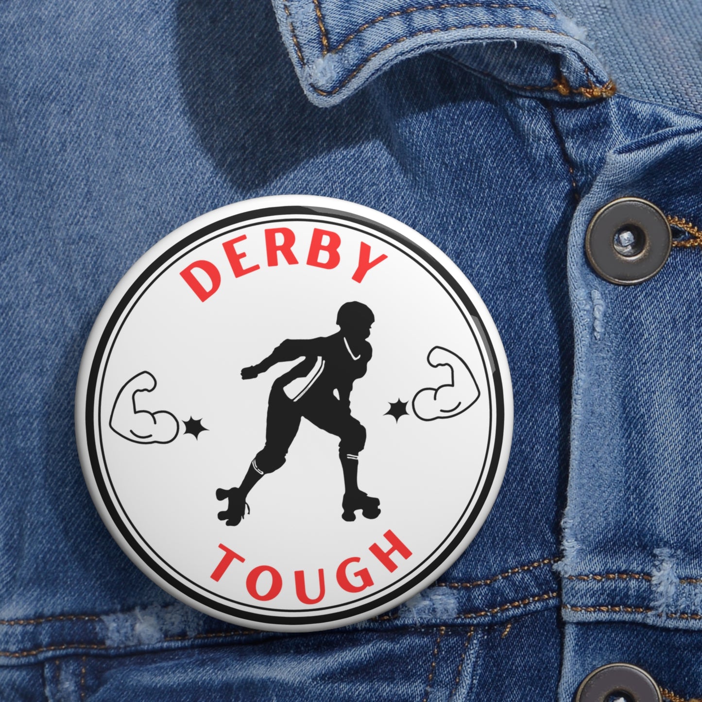 Accessories - Derby Tough Pin Button - Skate of Matter LLC