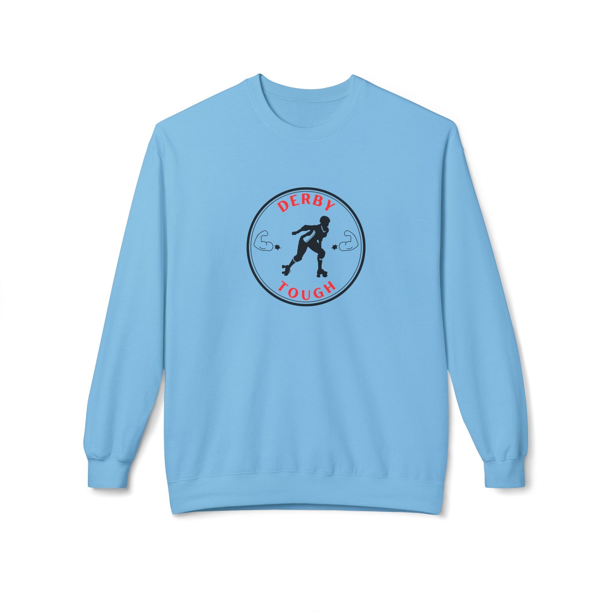 Sweatshirt - Derby Tough Unisex Fleece Crewneck Sweatshirt - Skate of Matter LLC