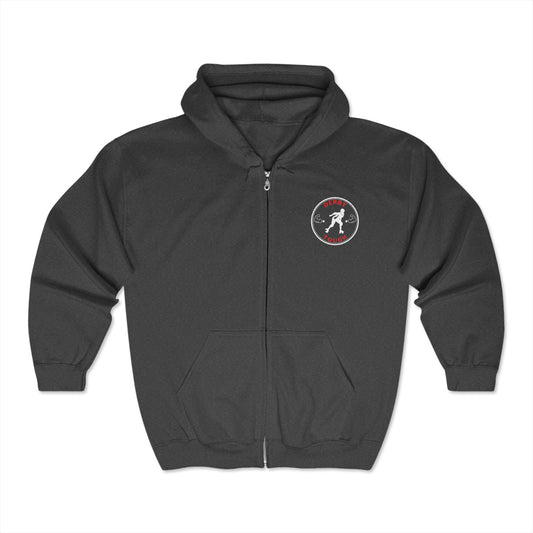 Hoodie - Derby Tough Unisex Zip Hooded Sweatshirt - Skate of Matter LLC