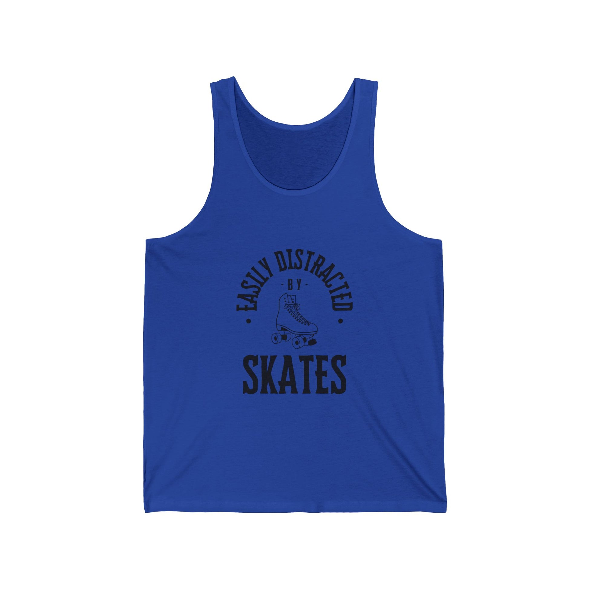 Tank Top - Easily Distracted by Skates Unisex Tank - Skate of Matter LLC