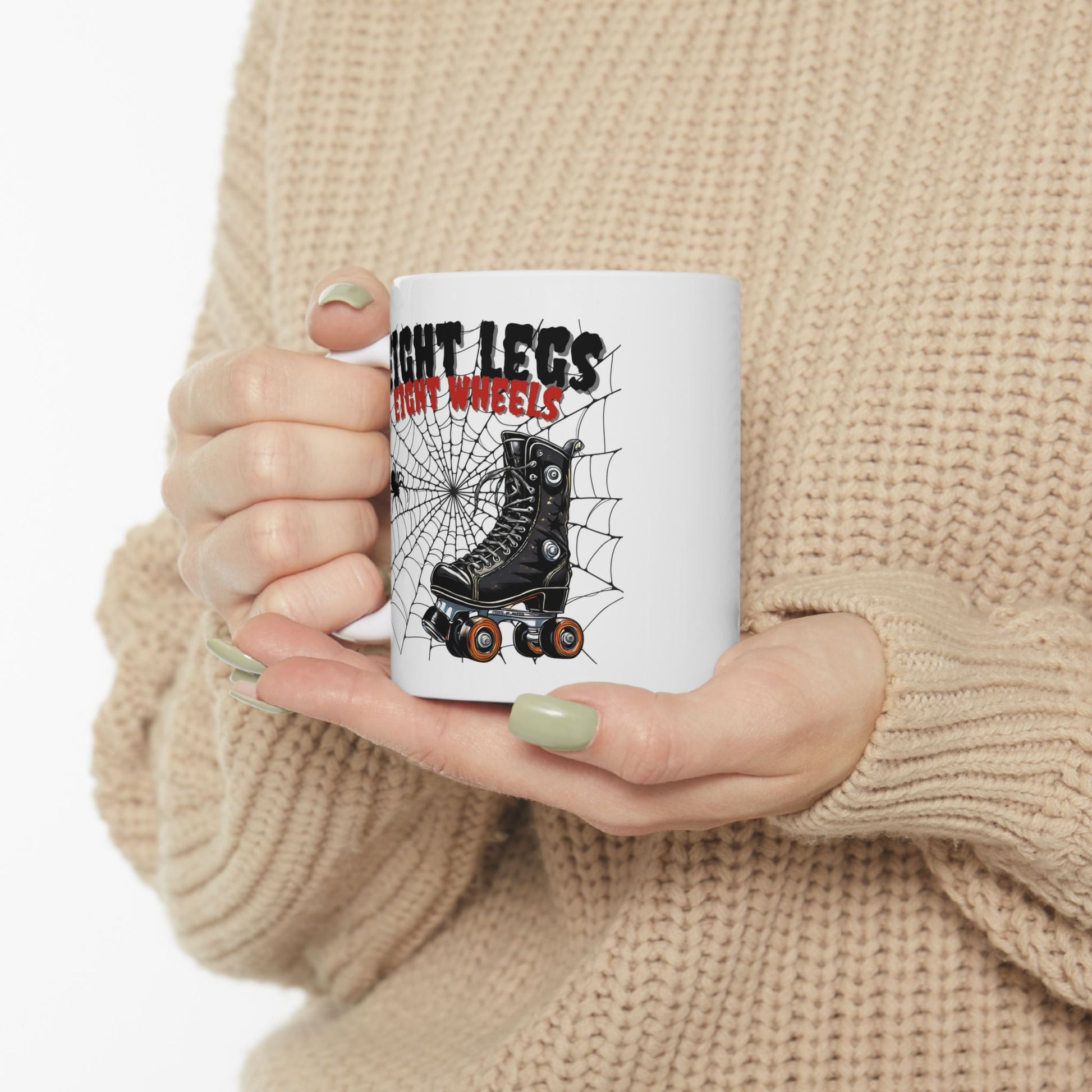 Mug - Eight Legs Eight Wheels Ceramic Mug - Skate of Matter LLC