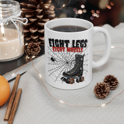 Mug - Eight Legs Eight Wheels Ceramic Mug - Skate of Matter LLC