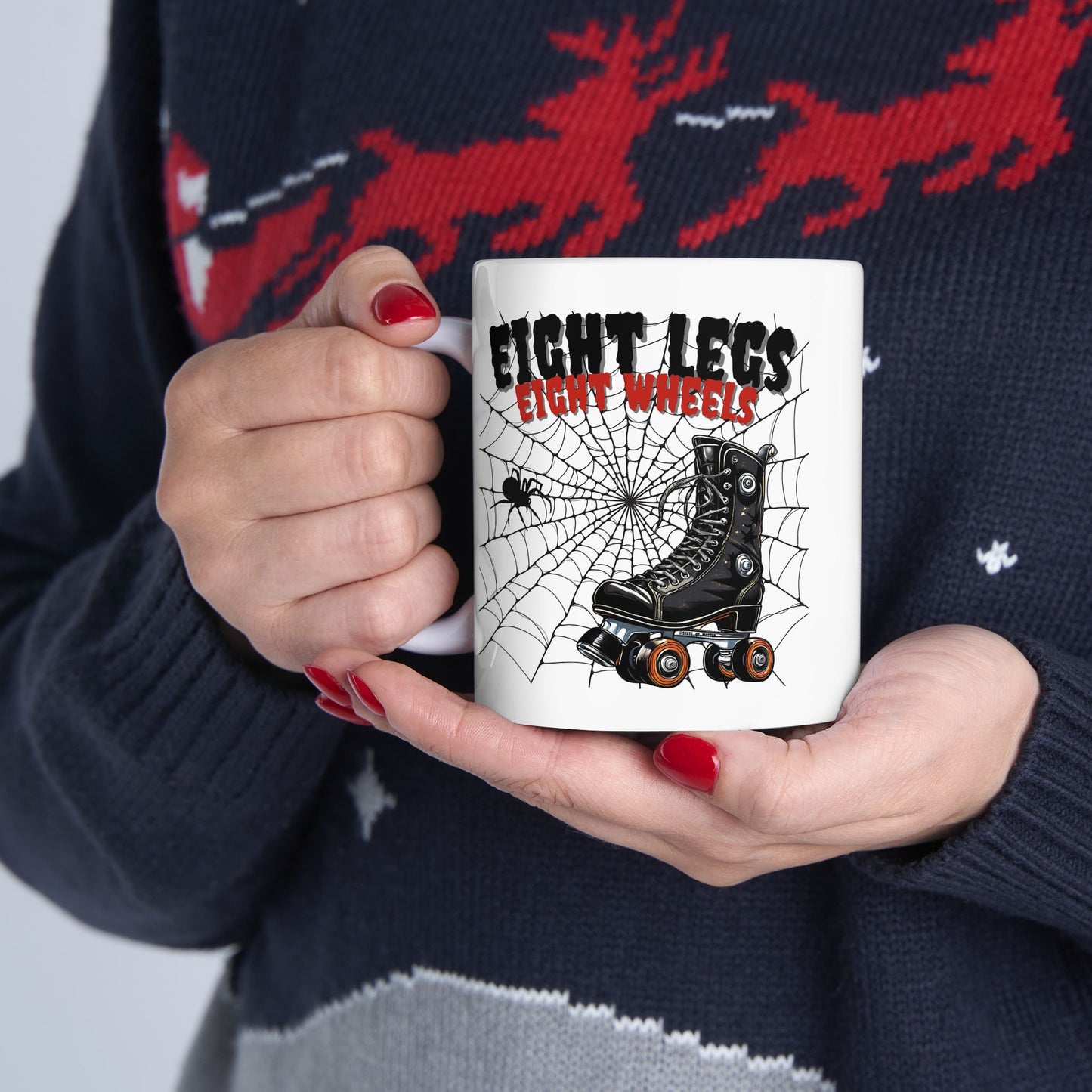 Mug - Eight Legs Eight Wheels Ceramic Mug - Skate of Matter LLC