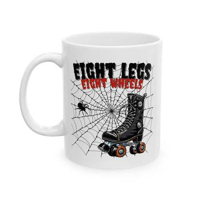 Mug - Eight Legs Eight Wheels Ceramic Mug - Skate of Matter LLC