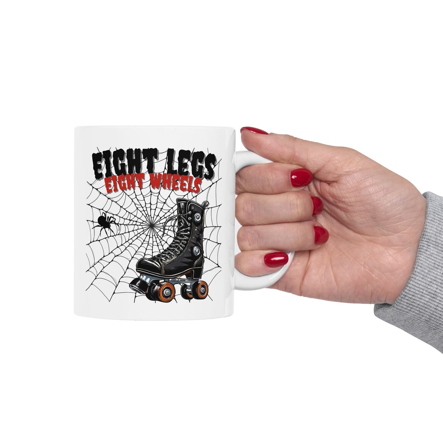 Mug - Eight Legs Eight Wheels Ceramic Mug - Skate of Matter LLC