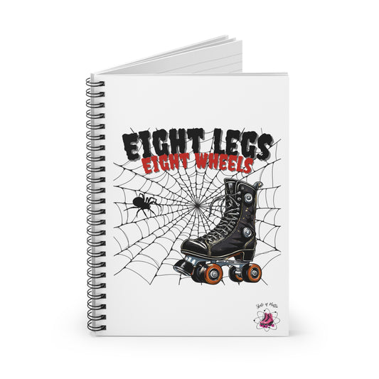 Paper products - Eight Legs Eight Wheels Spiral Notebook - Ruled Line - Skate of Matter LLC