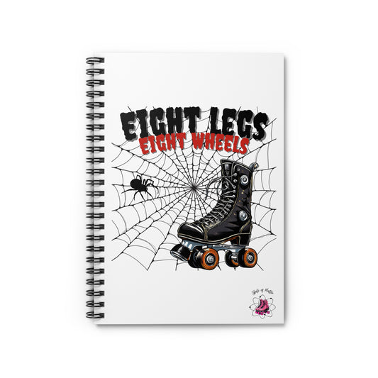 Paper products - Eight Legs Eight Wheels Spiral Notebook - Ruled Line - Skate of Matter LLC