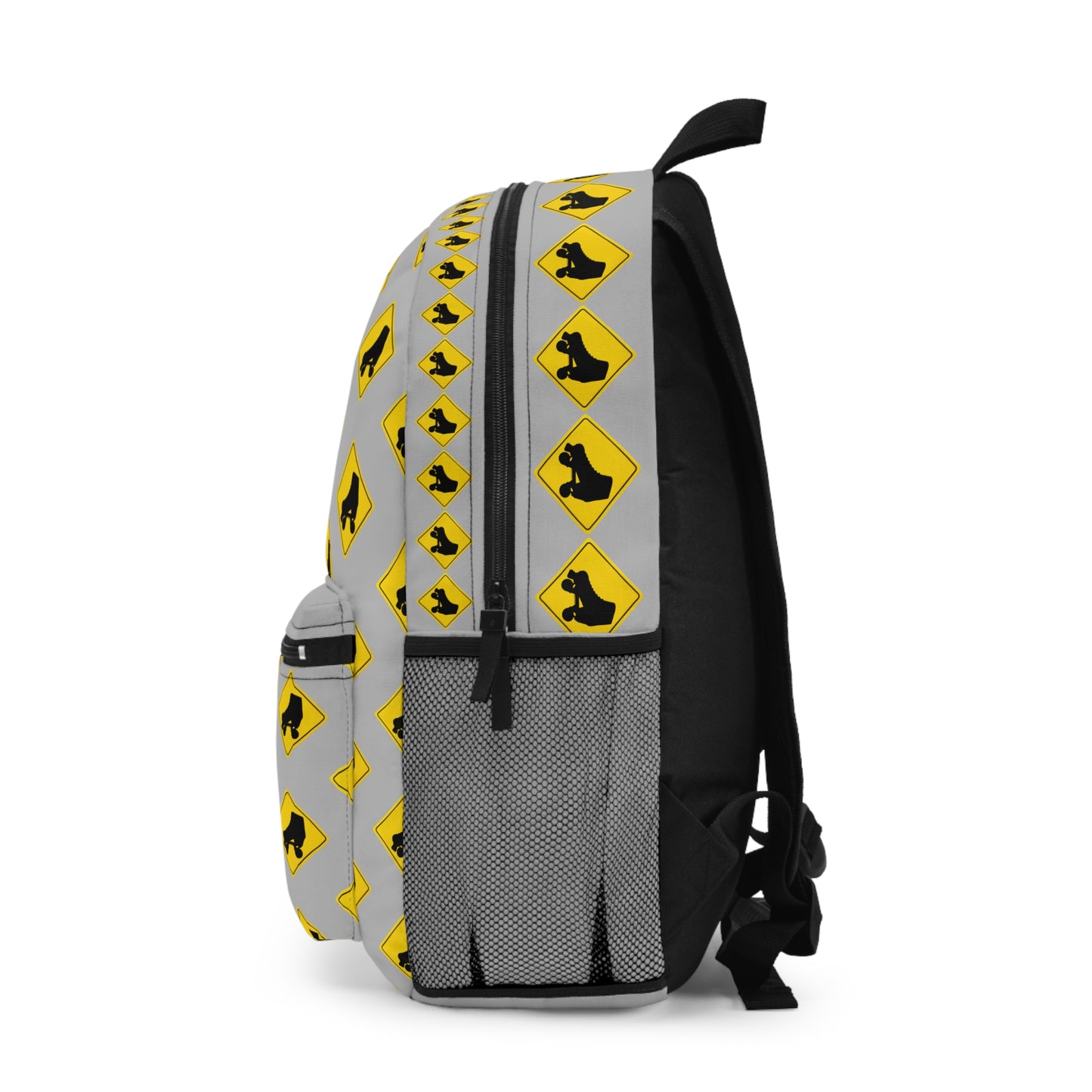 Backpack - Grey Warning Skater Backpack - Skate of Matter LLC