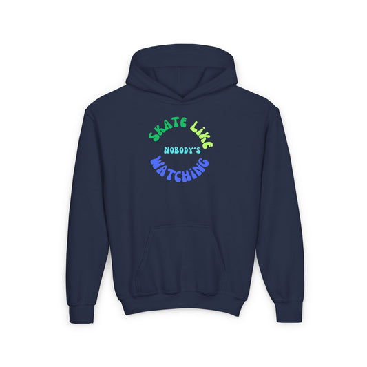 Kids clothes - Kids BlueGreen Skate Like Nobodys Watching Sweatshirt - Skate of Matter LLC