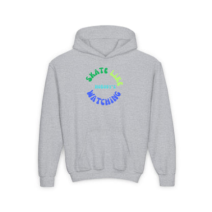 Kids clothes - Kids BlueGreen Skate Like Nobodys Watching Sweatshirt - Skate of Matter LLC