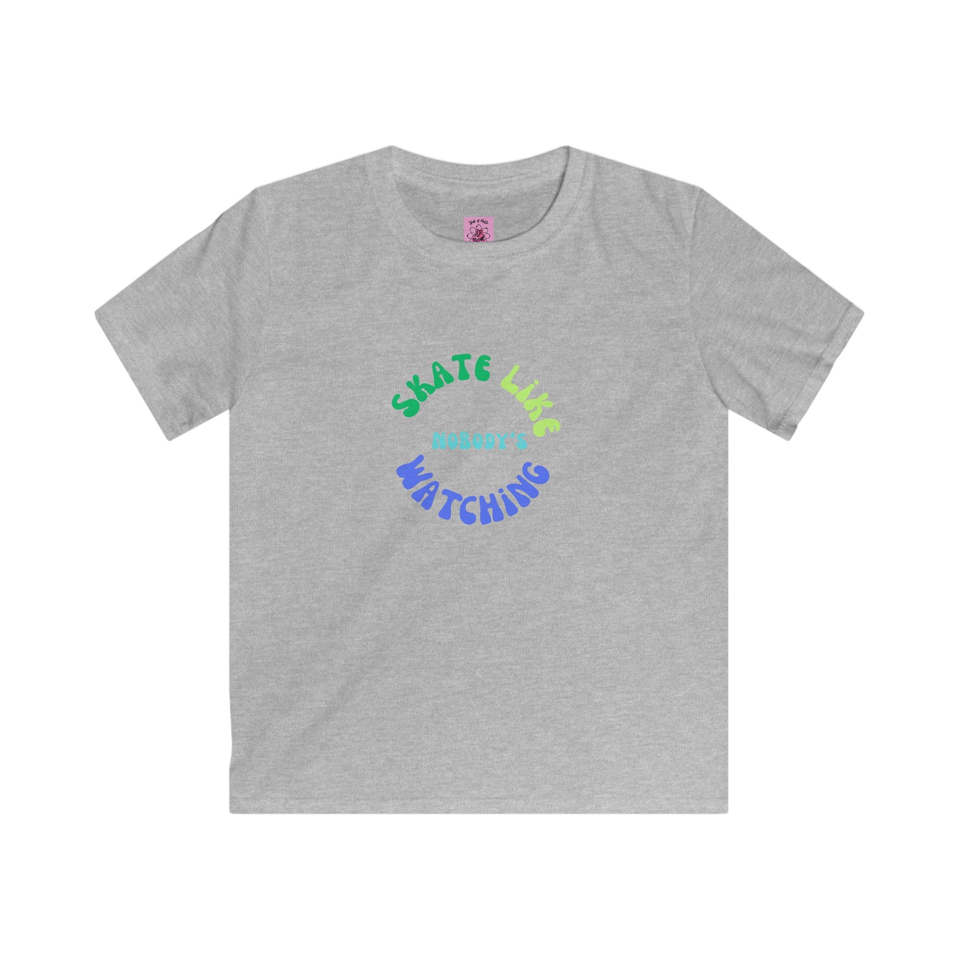 Kids clothes - Kids BlueGreen Skate Like Nobodys Watching Tee - Skate of Matter LLC