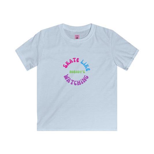 Kids clothes - Kids Colorful Skate Like Nobodys Watching Tee - Skate of Matter LLC