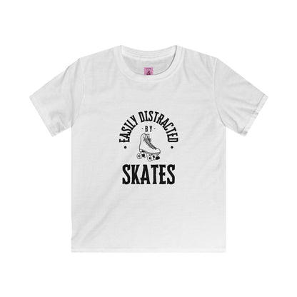 Kids clothes - Kids Easily Distracted by Skates Tee - Skate of Matter LLC