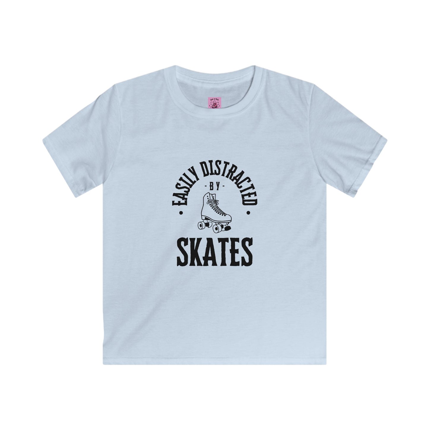 Kids clothes - Kids Easily Distracted by Skates Tee - Skate of Matter LLC