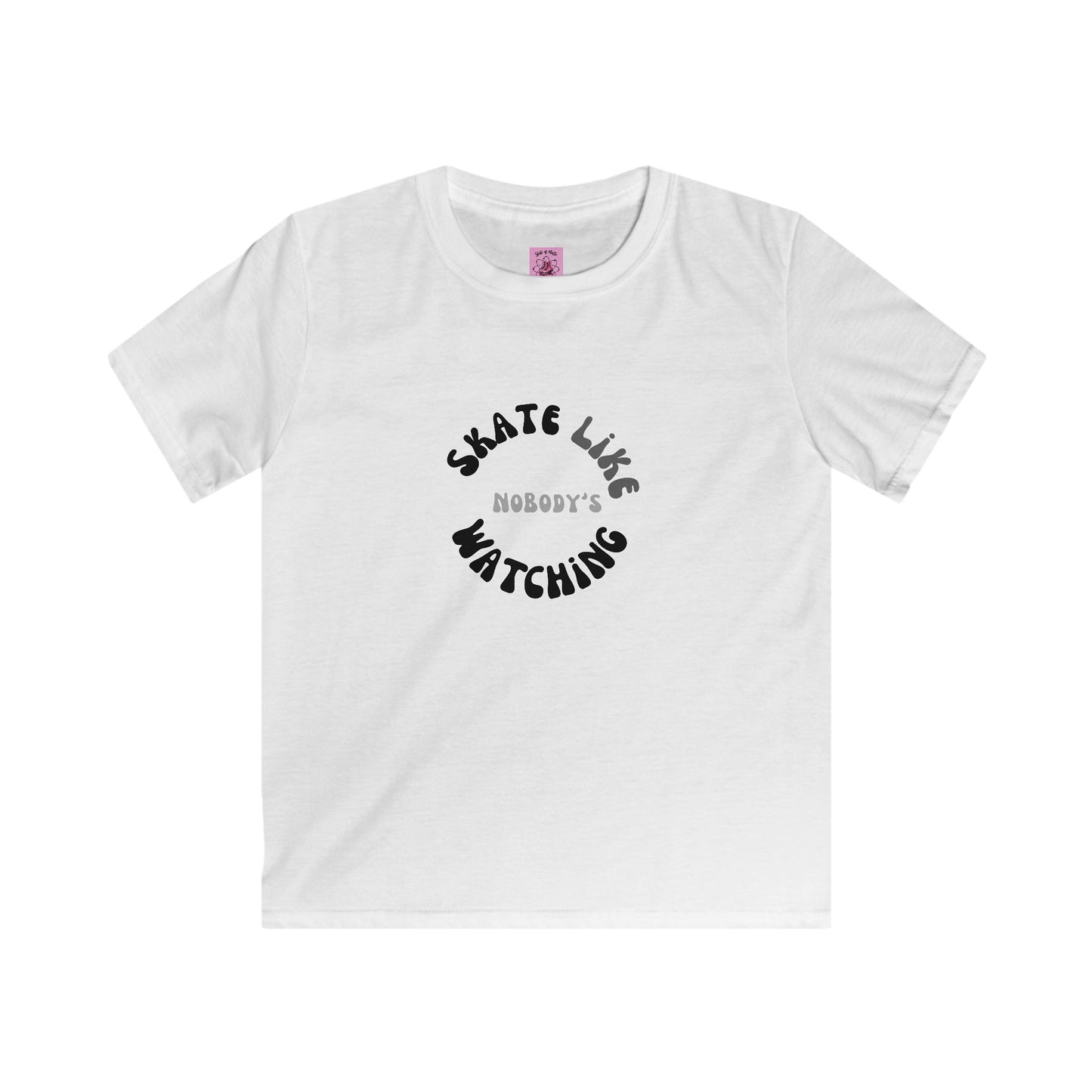 Kids clothes - Kids Monotone Skate Like Nobodys Watching Tee - Skate of Matter LLC