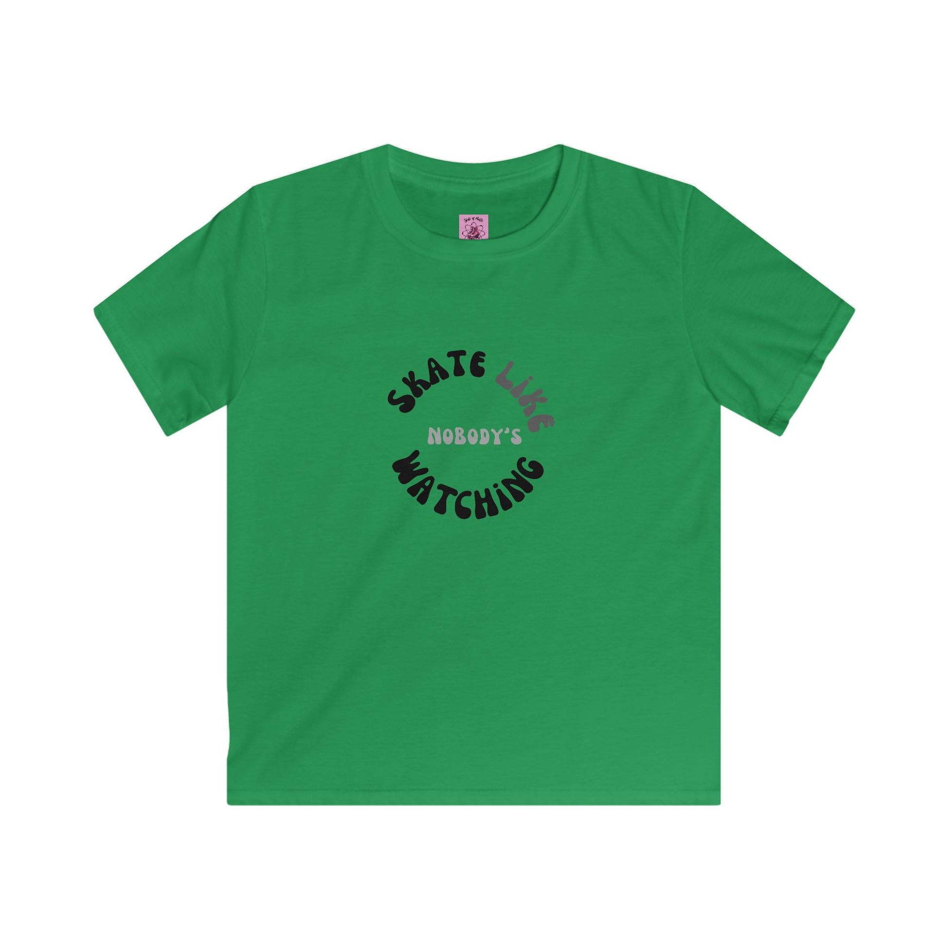 Kids clothes - Kids Monotone Skate Like Nobodys Watching Tee - Skate of Matter LLC