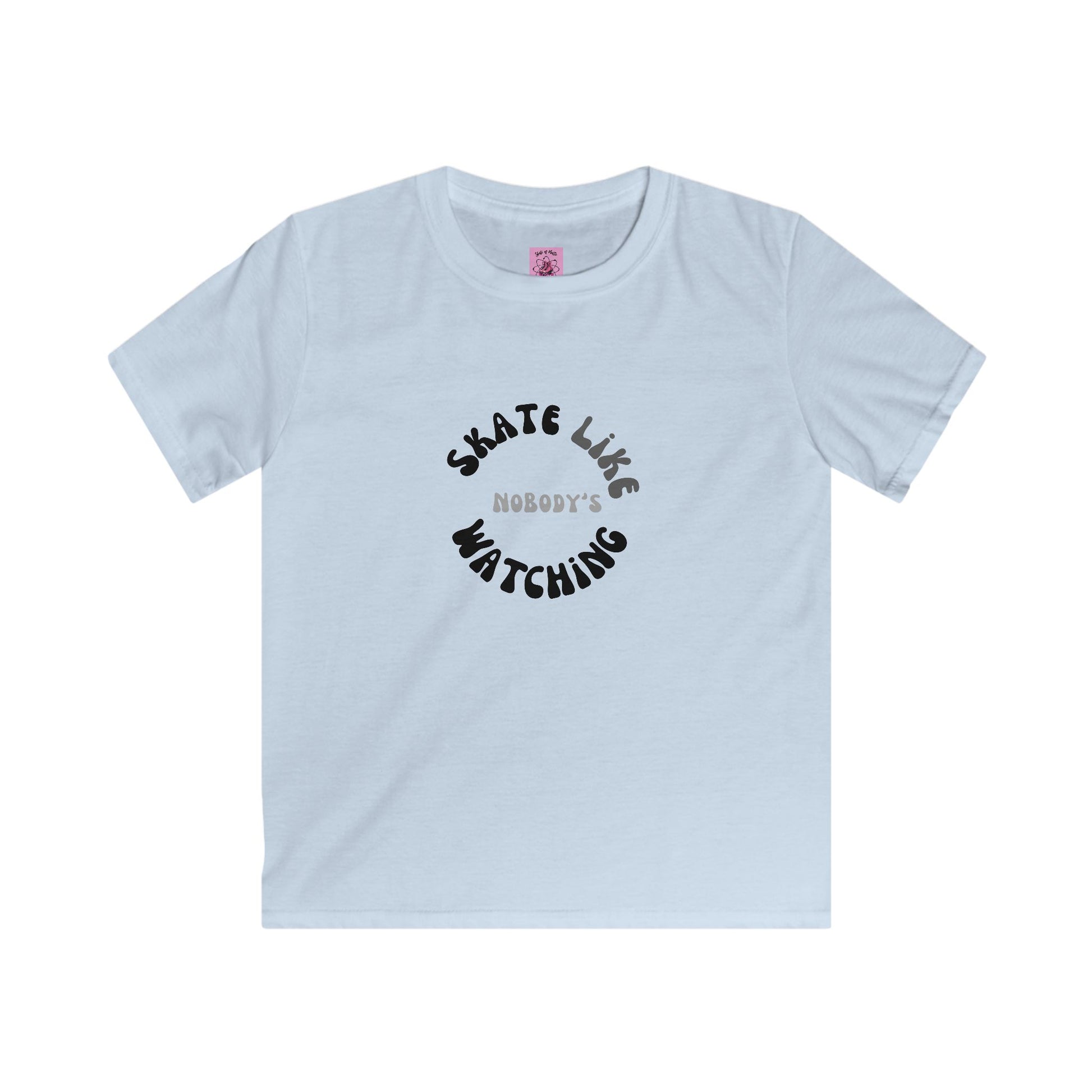 Kids clothes - Kids Monotone Skate Like Nobodys Watching Tee - Skate of Matter LLC