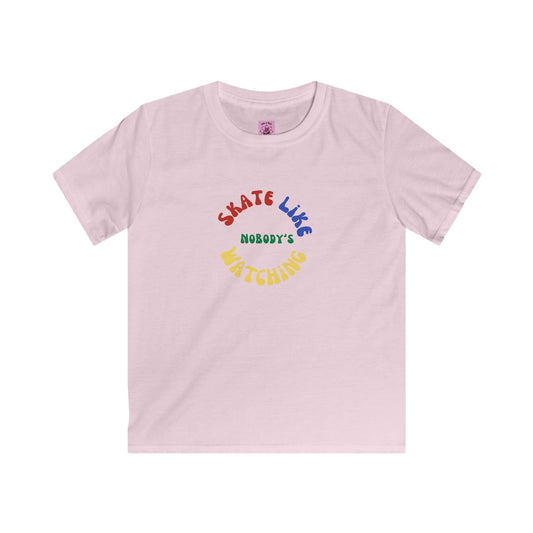 Kids clothes - Kids Primary Skate Like Nobodys Watching Tee - Skate of Matter LLC