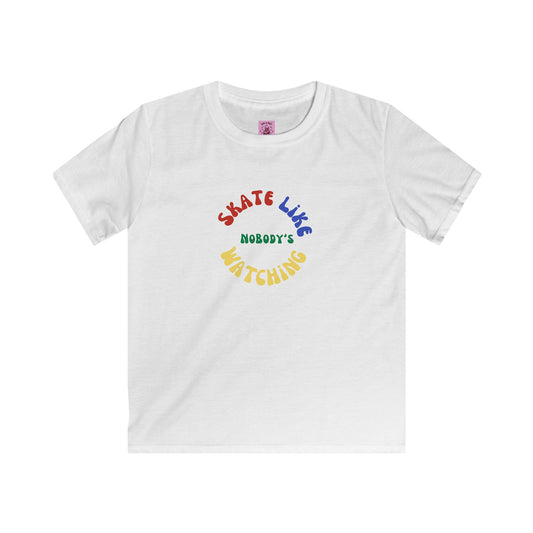 Kids clothes - Kids Primary Skate Like Nobodys Watching Tee - Skate of Matter LLC