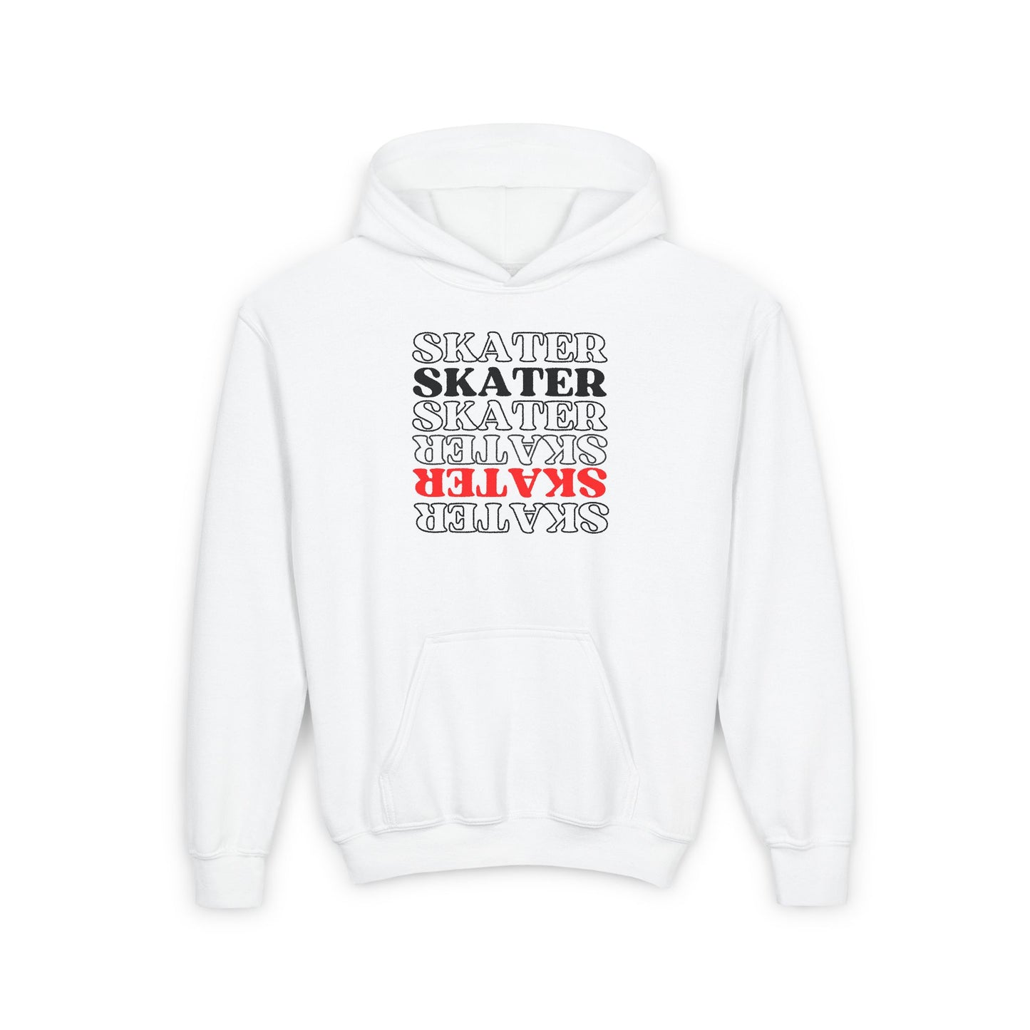 Kids clothes - Kids Red Statement Skater Sweatshirt - Skate of Matter LLC