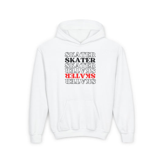 Kids clothes - Kids Red Statement Skater Sweatshirt - Skate of Matter LLC