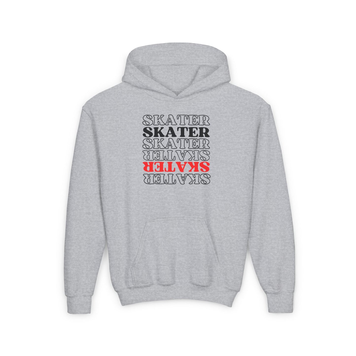 Kids clothes - Kids Red Statement Skater Sweatshirt - Skate of Matter LLC