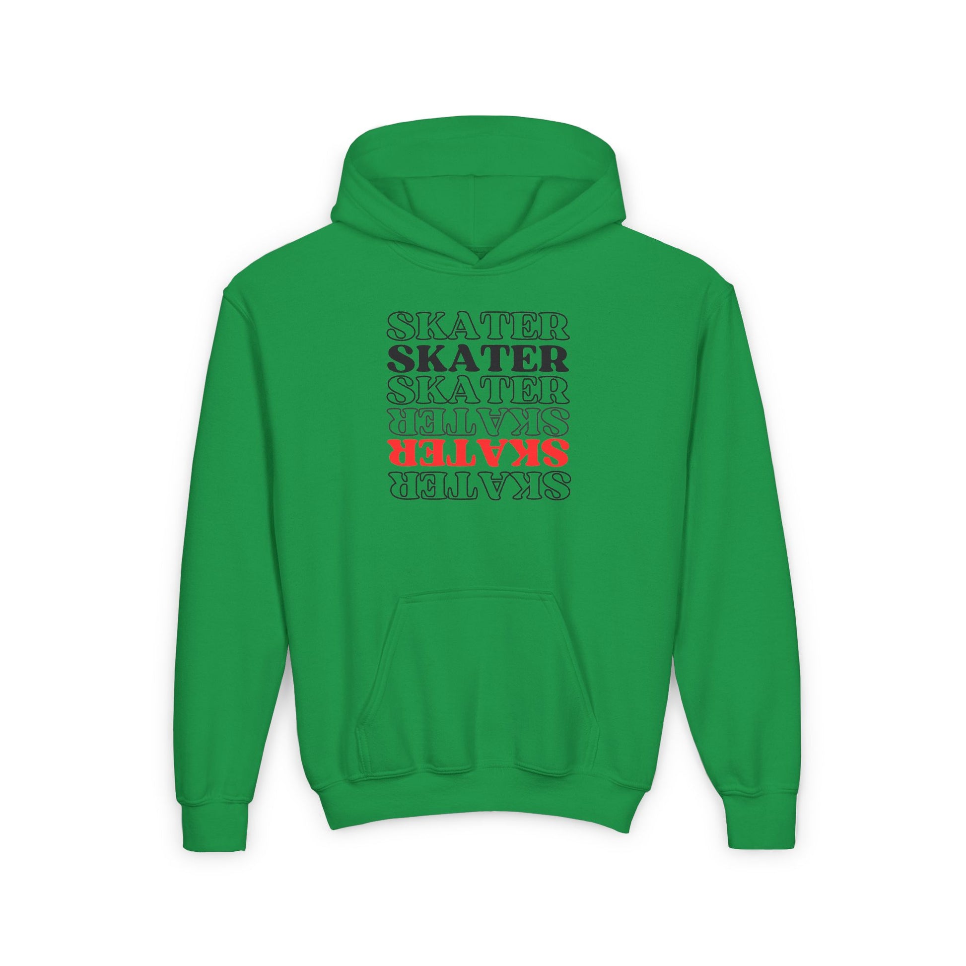 Kids clothes - Kids Red Statement Skater Sweatshirt - Skate of Matter LLC