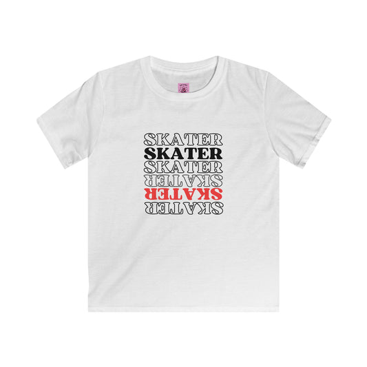 Kids clothes - Kids Red Statement Skater Tee - Skate of Matter LLC