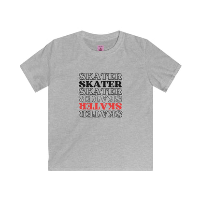 Kids clothes - Kids Red Statement Skater Tee - Skate of Matter LLC