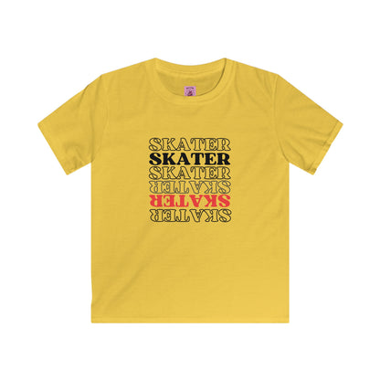 Kids clothes - Kids Red Statement Skater Tee - Skate of Matter LLC