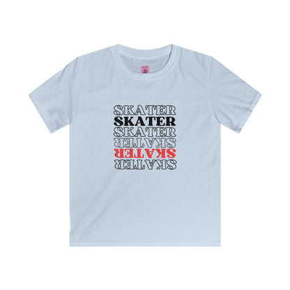 Kids clothes - Kids Red Statement Skater Tee - Skate of Matter LLC