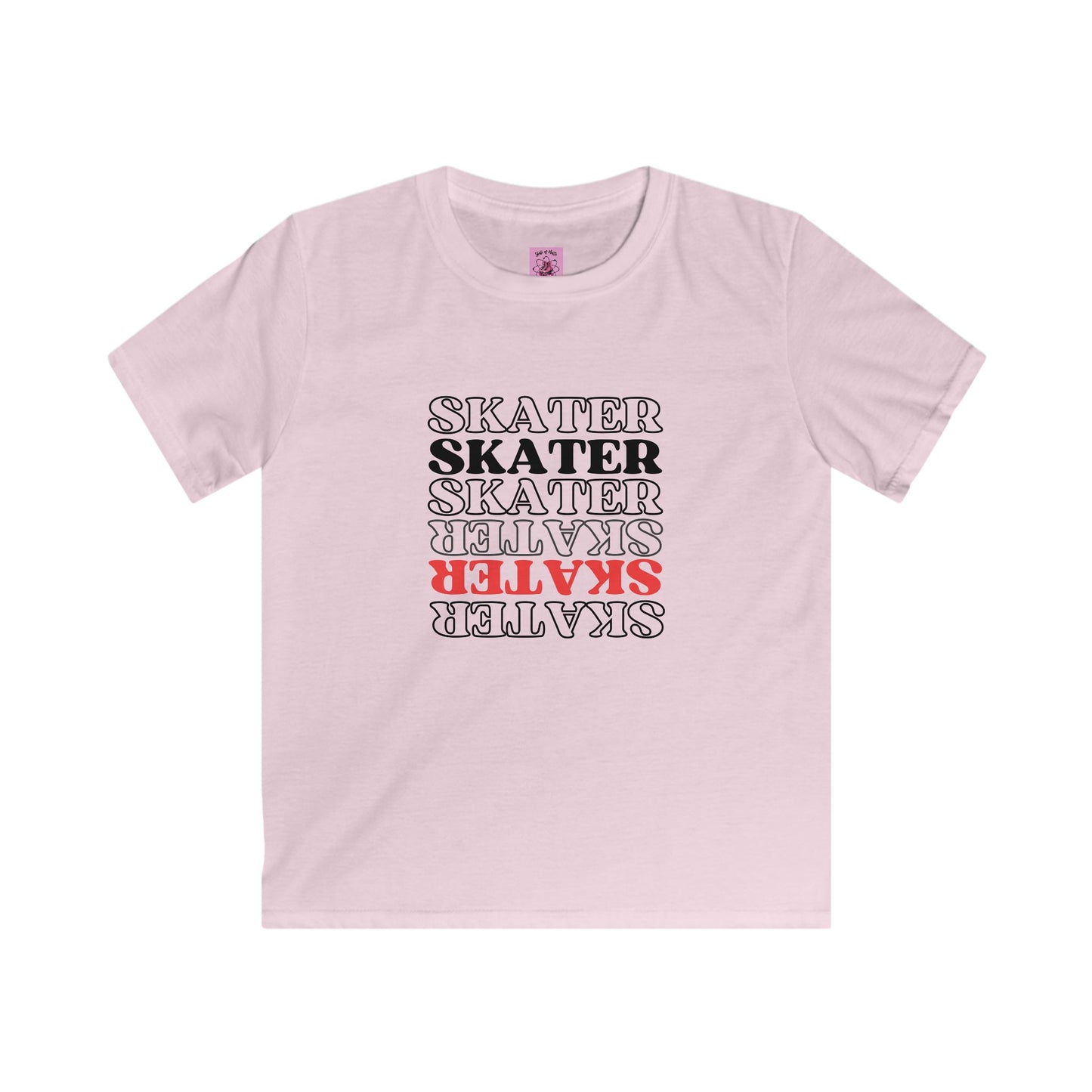 Kids clothes - Kids Red Statement Skater Tee - Skate of Matter LLC