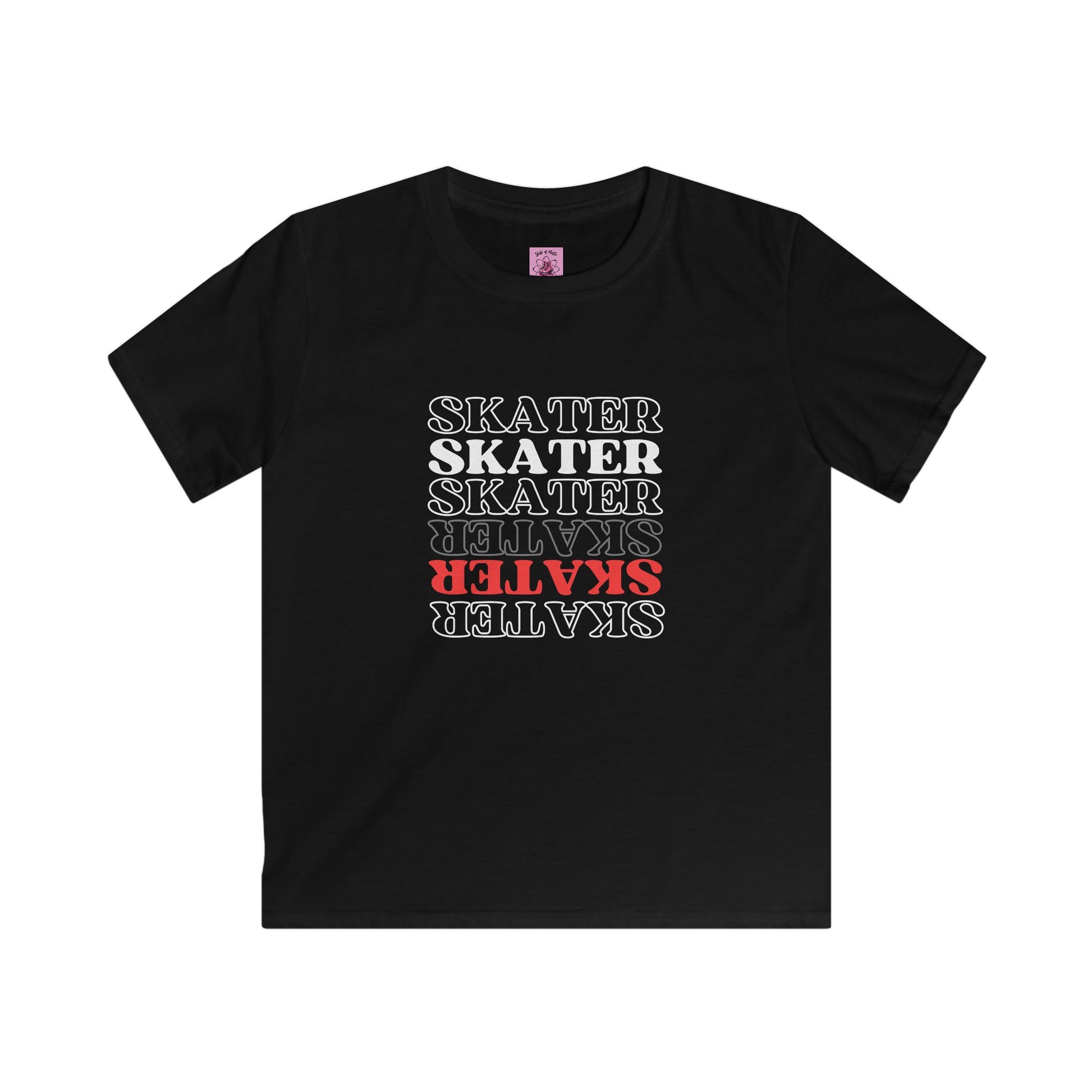 Kids clothes - Kids Red Statement Skater Tee - Skate of Matter LLC