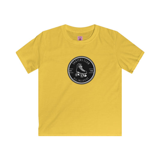 Kids clothes - Kids Round Black Skaters Club Tee - Skate of Matter LLC