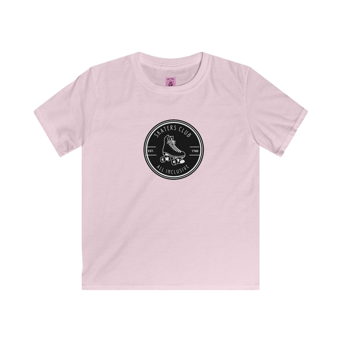 Kids clothes - Kids Round Black Skaters Club Tee - Skate of Matter LLC