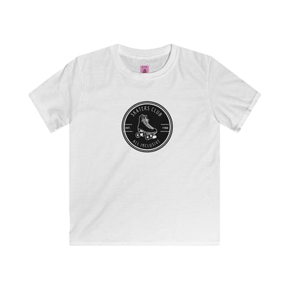 Kids clothes - Kids Round Black Skaters Club Tee - Skate of Matter LLC