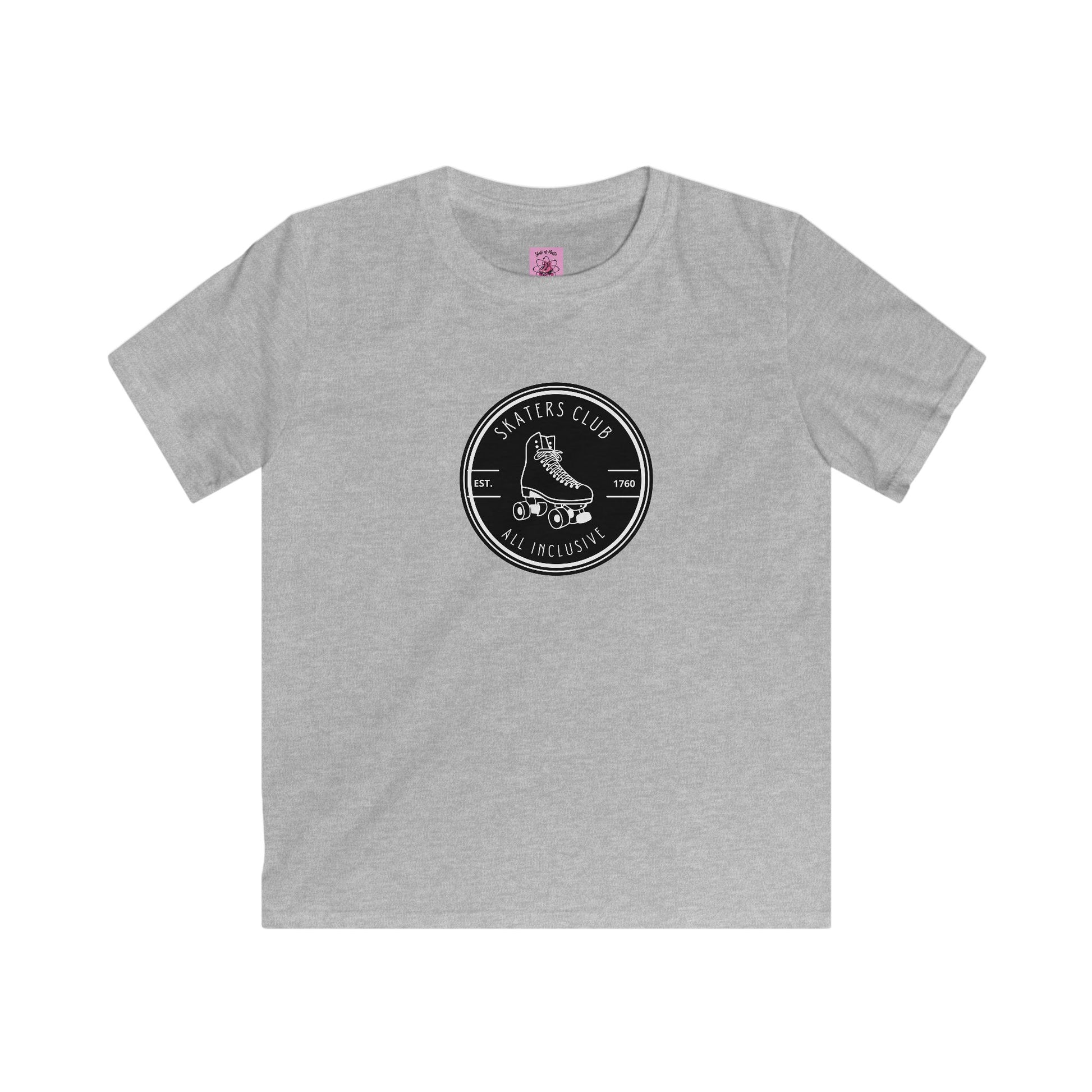 Kids clothes - Kids Round Black Skaters Club Tee - Skate of Matter LLC