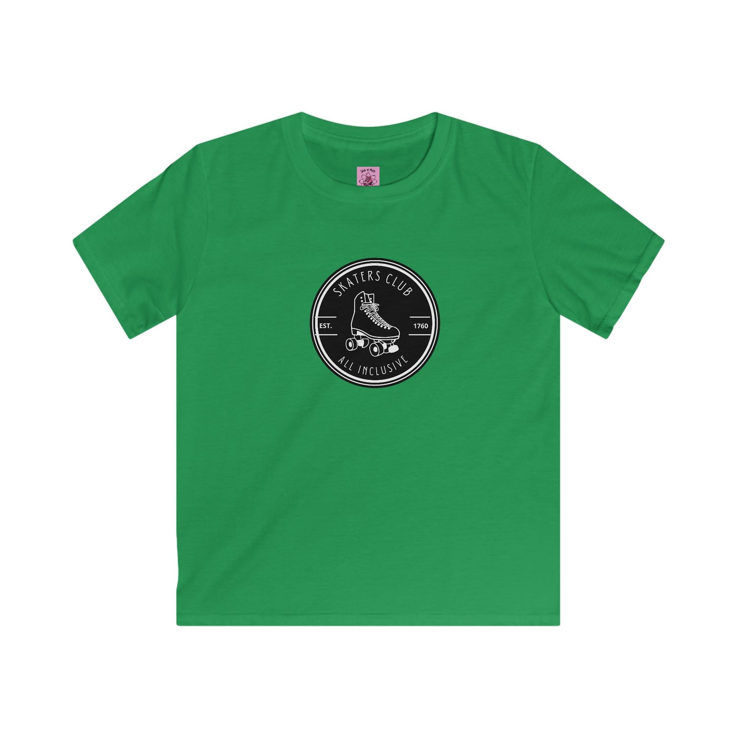 Kids clothes - Kids Round Black Skaters Club Tee - Skate of Matter LLC