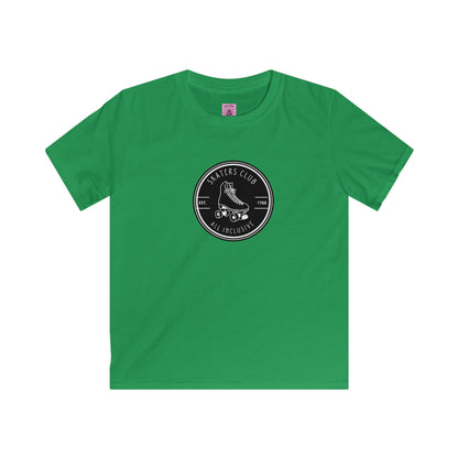 Kids clothes - Kids Round Black Skaters Club Tee - Skate of Matter LLC