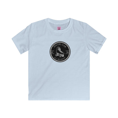 Kids clothes - Kids Round Black Skaters Club Tee - Skate of Matter LLC