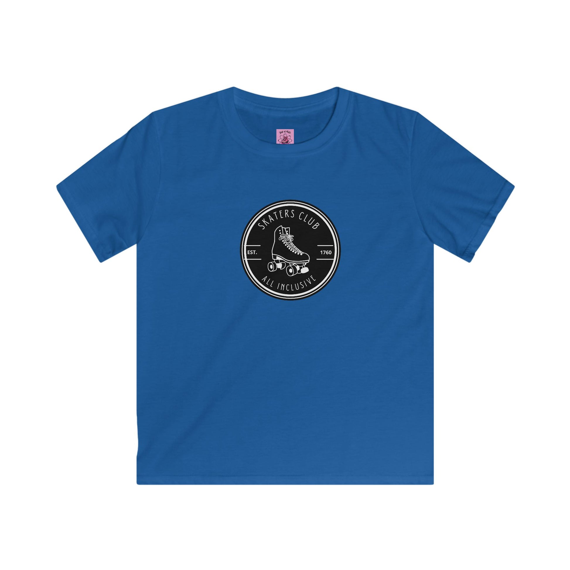 Kids clothes - Kids Round Black Skaters Club Tee - Skate of Matter LLC