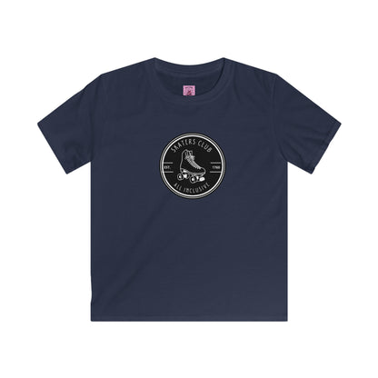 Kids clothes - Kids Round Black Skaters Club Tee - Skate of Matter LLC